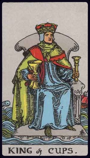 Tarotkarte Raja Cangkir